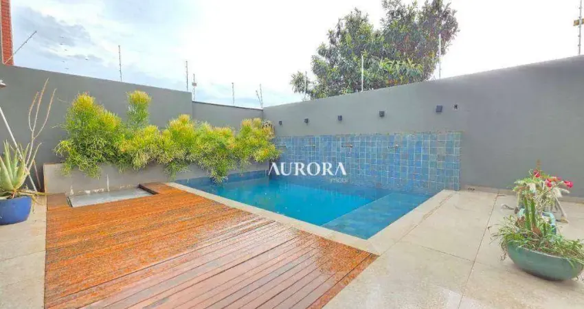 Sobrado de alto padrão (300m²) no vivendas do arvoredo: 4 quartos e lazer privativo | aurora imobi