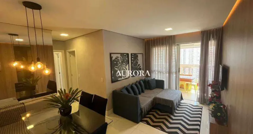 Apartamento uptown com 2 dormitórios à venda, 75 m² por r$ 750.000 - gleba palhano - londrina/pr