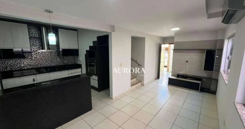 Casa condomínio villa hípica com 3 dormitórios à venda, 137 m² por r$ 690.000 - jardim jockey club - londrina/pr