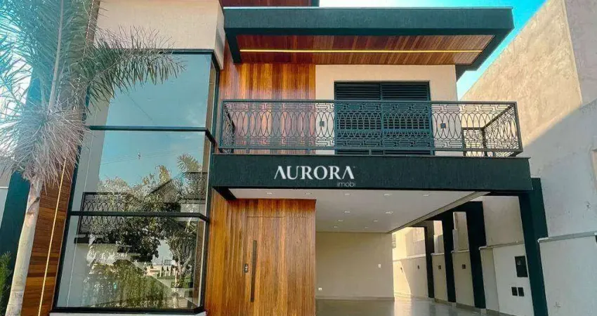 Sobrado com 4 suítes à venda no araçari - parque tauá, londrina-pr