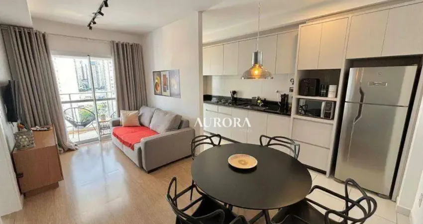 Apartamento no JH Palhano, PORTEIRA FECHADA com 1 dormitório à venda, 48 m² por R$ 600.000 - Gleba Palhano - Londrina/PR