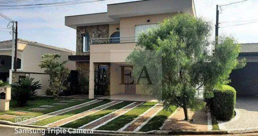 Casa com 1 suíte, 300 m² - venda por r$ 1.500.000 ou aluguel por r$ 6.800/mês - condomínio residencial euroville - bragança paulista/sp