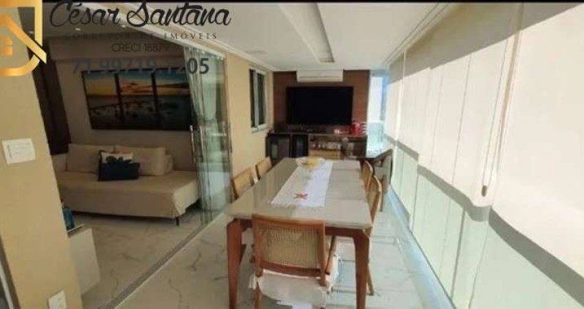 Apartamento PORTEIRA FECHADA 3/4  (01 suíte) varanda gourmet .Pituaçu