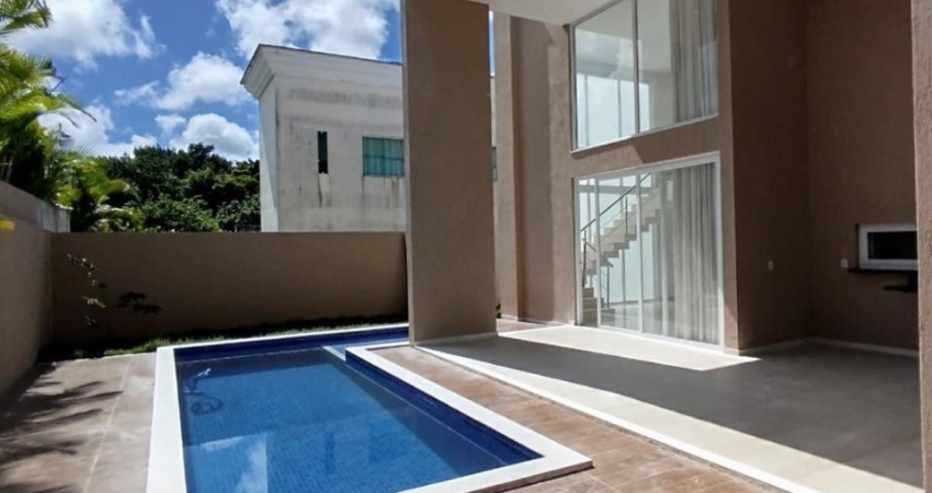 Excelente Casa Nascente 4/4 suítes no Alphaville Litoral Norte 1
