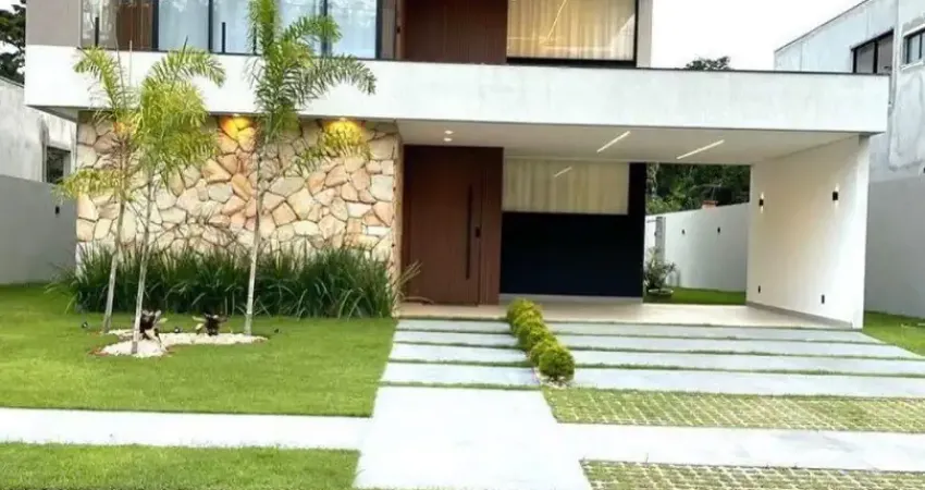 Casa à venda no alphaville litoral norte 3 – alto padrão, vista privilegiada com energia solar