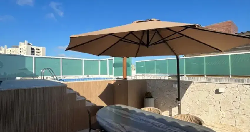 Cobertura 4/4 dormitórios com piscina no foz do joanes - buraquinho