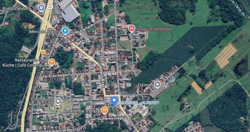 Terreno à venda, 1836 m² por r$ 1.620.000,00 - centro (pirabeiraba) - joinville/sc