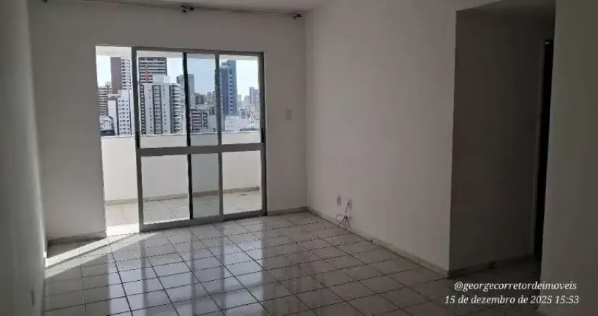 Apartamento basico no edificio mansão da pituba com 3/4, suíte e varanda com vista para alugar em salvador