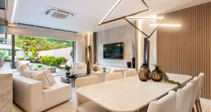 Casa triplex de 3 suítes com 320 m² na barra da tijuca - parque das rosas