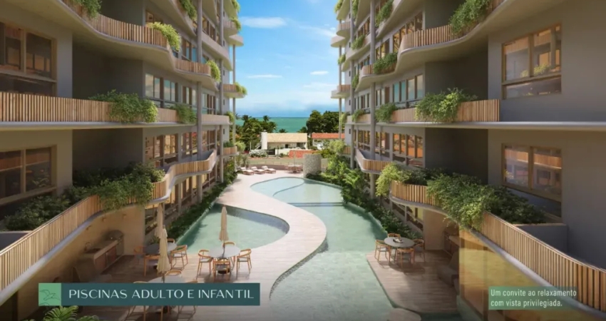Invista no litoral que mais cresce no Brasil -  Studio - 20m² - 100m do Mar- Tamandaré