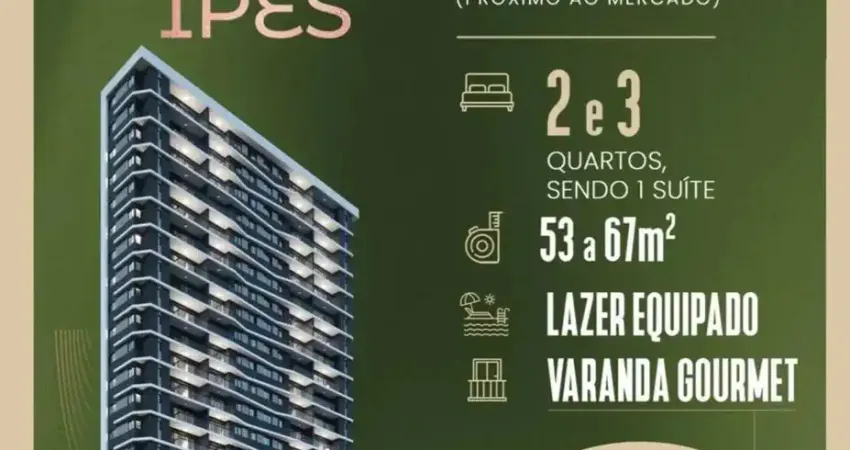 Praça dos Ipês  Apartamentos de 3 Quartos com Varanda Gourmet e Estrutura Completa na Encruzilhada