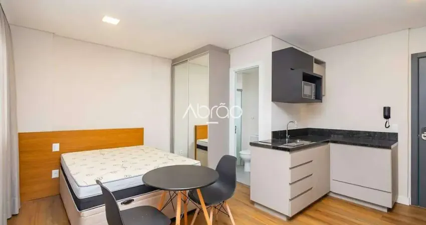 Studio mobiliado completo com sacada para alugar no Batel – 30,33 m² - BF2211 | Ref 400