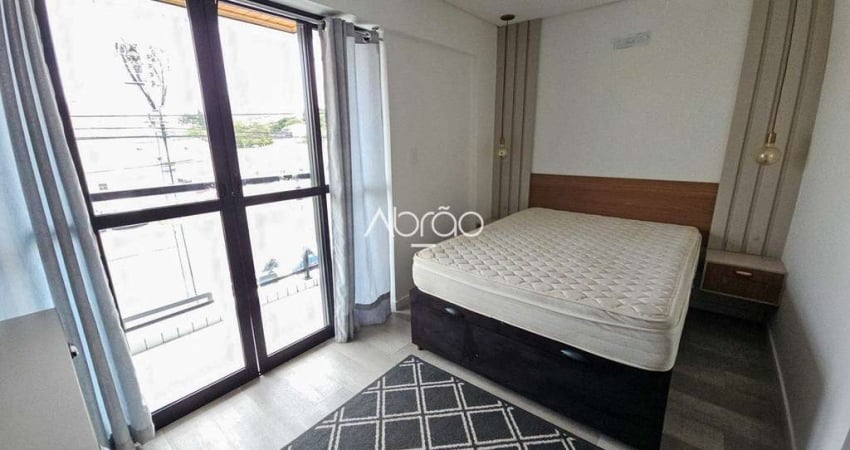 Apartamento Mobiliado para Alugar no Rebouças – 1 Quarto com Sacada e Ótima Localização | Ref 205