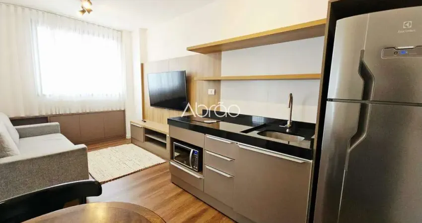 Apartamento mobiliado de 1 quarto para alugar no elysia – batel, curitiba - 29 m² - 1 vaga de garagem | ref. 286