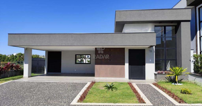 Casa térrea à venda no Swiss Park Campinas, vista para mata, com 3 suítes, com 220 m²