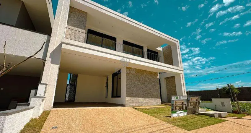 Casa à venda condomínio club santorini em paulínia, parque brasil 500, com 5 suítes, com 262.74 m²