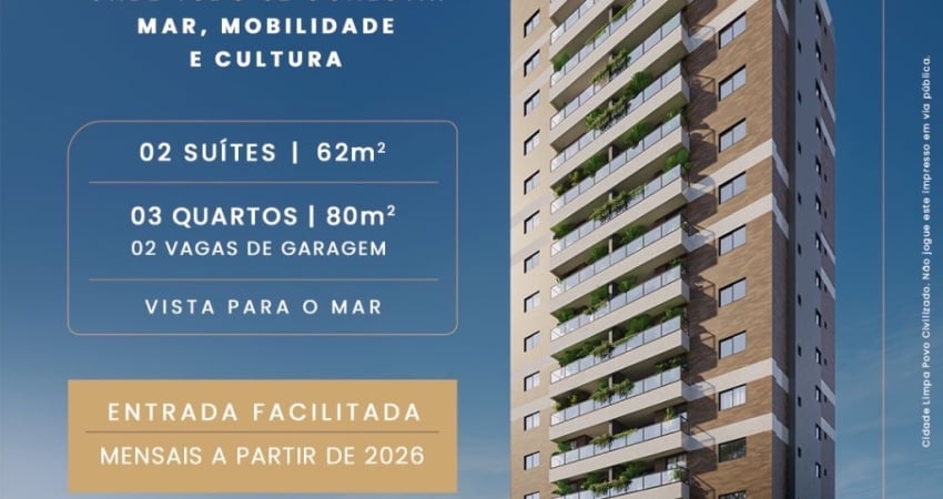 Lançamento, apto na planta 2 e 3/4 com suíte | Vaga de Garagem | Use seu FGTS
