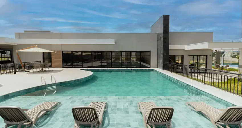 Terreno em condomínio fechado com área de lazer completa  -  atmosphere