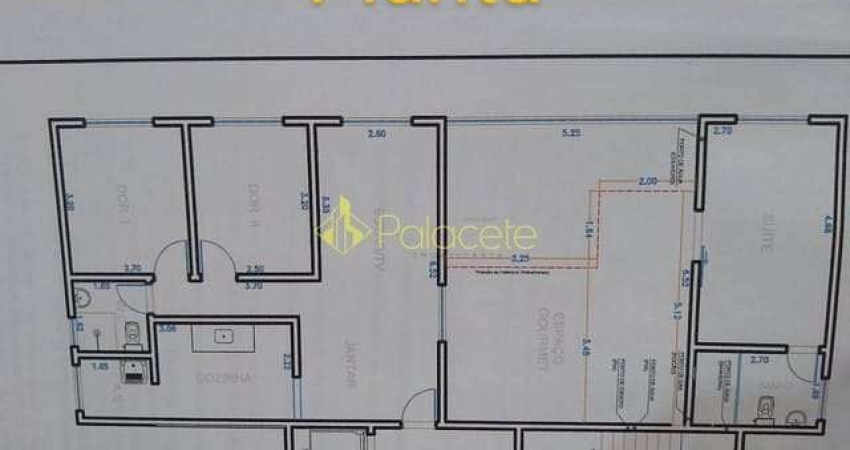 Apartamento à venda 3 Quartos, 1 Suite, 2 Vagas, 114M², Chácara Santa Luzia, Taubaté - SP | Condomí