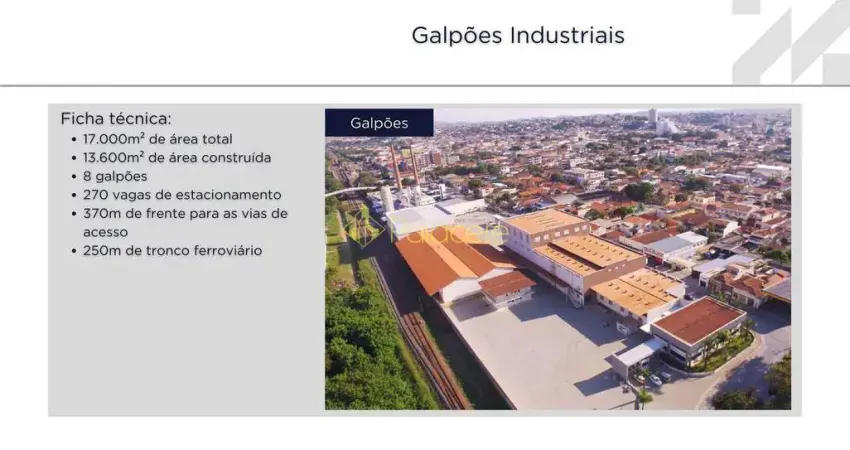 Galpão Comercial em Cruzeiro com Galpões, Escritórios e Estacionamento para Mais de 200 Vagas, Idea
