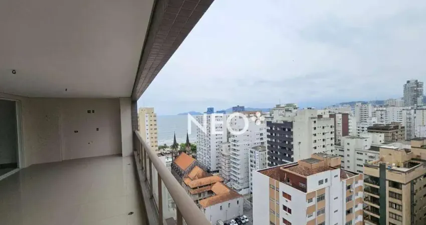 Apartamento com 3 dormitórios à venda, 210 m² por R$ 3.300.000 - Boqueirão - Santos/SP