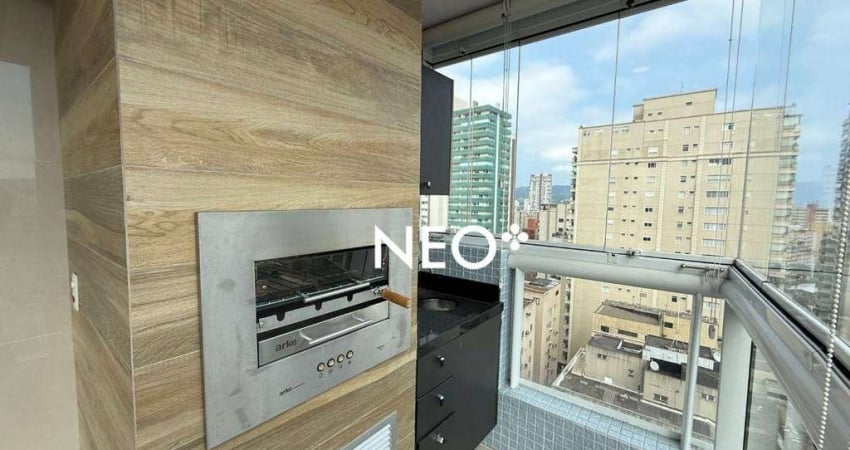 Apartamento com 3 dormitórios à venda, 131 m² por R$ 1.750.000,00 - Boqueirão - Santos/SP