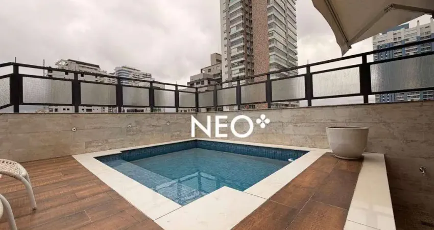 Cobertura com 4 dormitórios à venda, 348 m² por r$ 4.000.000,00 - aparecida - santos/sp