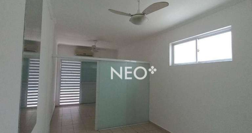Apartamento com 1 dormitório para alugar, 47 m² por R$ 3.300,00/mês - Gonzaga - Santos/SP