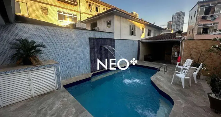 Sobrado com 3 dormitórios à venda, 239 m² por R$ 2.200.000,00 - Aparecida - Santos/SP