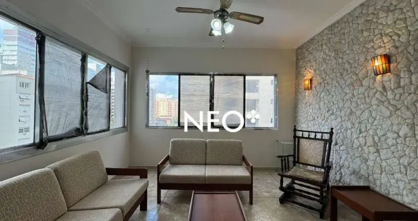 Apartamento com 2 dormitórios à venda, 88 m² por r$ 565.000,00 - pompéia - santos/sp