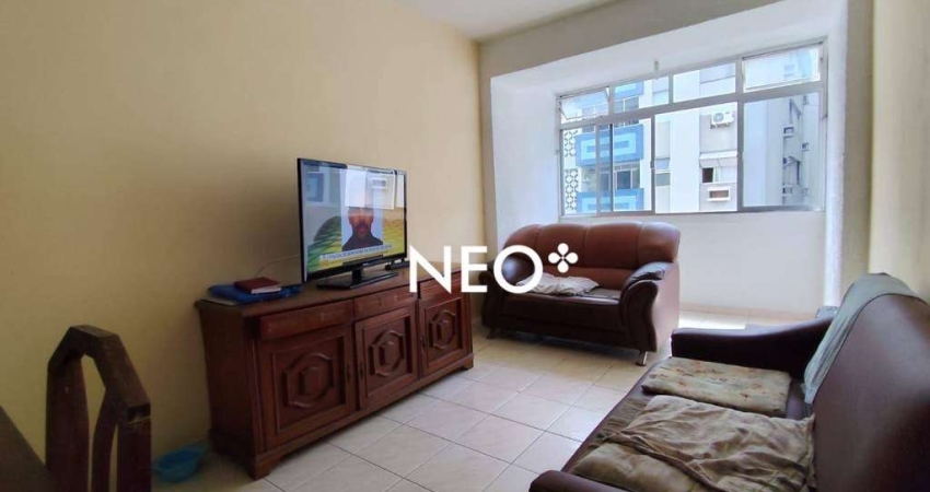 Apartamento com 1 dormitório à venda, 53 m² por R$ 277.000,00 - Centro - São Vicente/SP