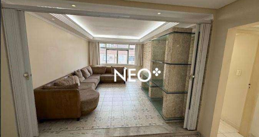 Apartamento com 3 dormitórios para alugar, 124 m² por R$ 4.600,00/mês - Aparecida - Santos/SP