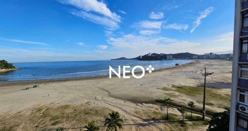 Apartamento 4 Quartos, 2 Vagas, PÉ NA AREIA - José Menino - Santos/SP