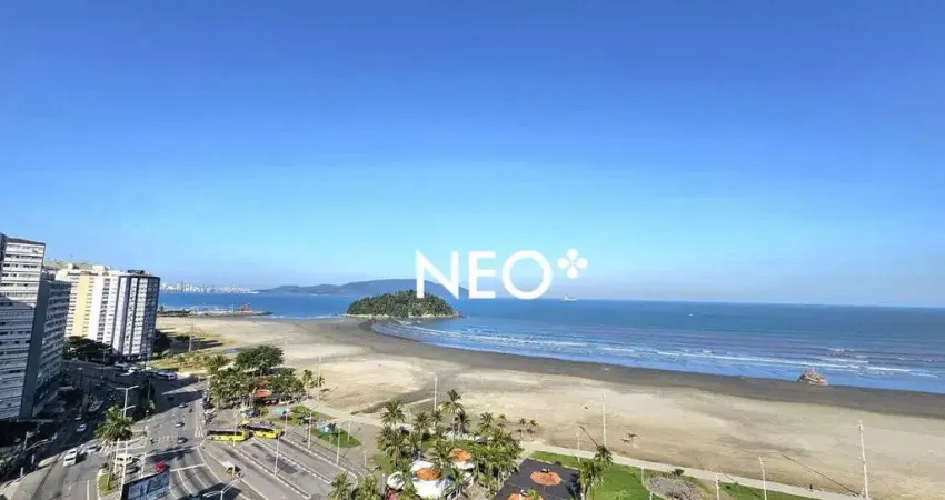 Apartamento 2 Quartos, 1 Vaga, Vista Mar - Itararé - São Vicente/SP