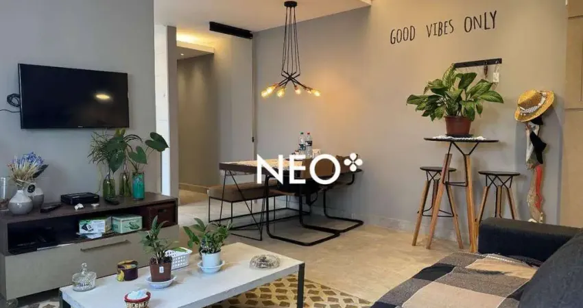 Apartamento com 1 dormitório à venda, 69 m² por r$ 770.000,00 - boqueirão - santos/sp