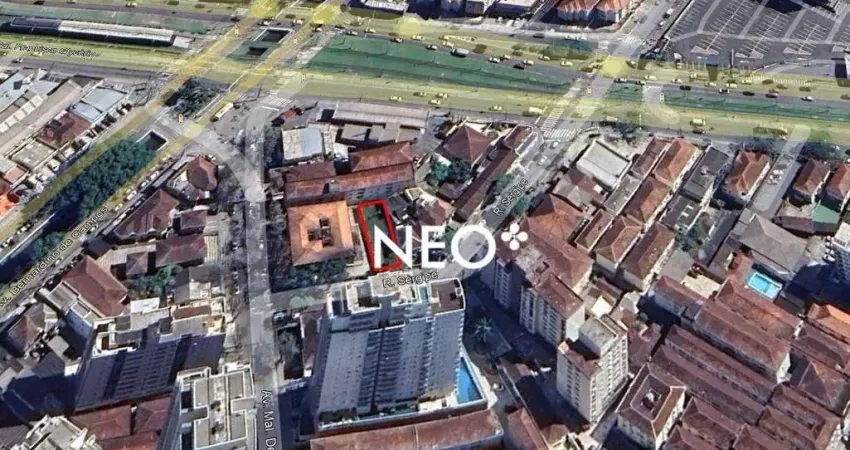 Terreno à venda, 300 m² por r$ 2.600.000,00 - gonzaga - santos/sp