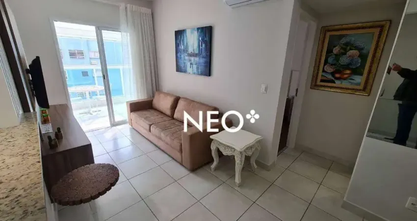 Apartamento com 1 dormitório para alugar, 49 m² por r$ 5.200,00/mês - gonzaga - santos/sp
