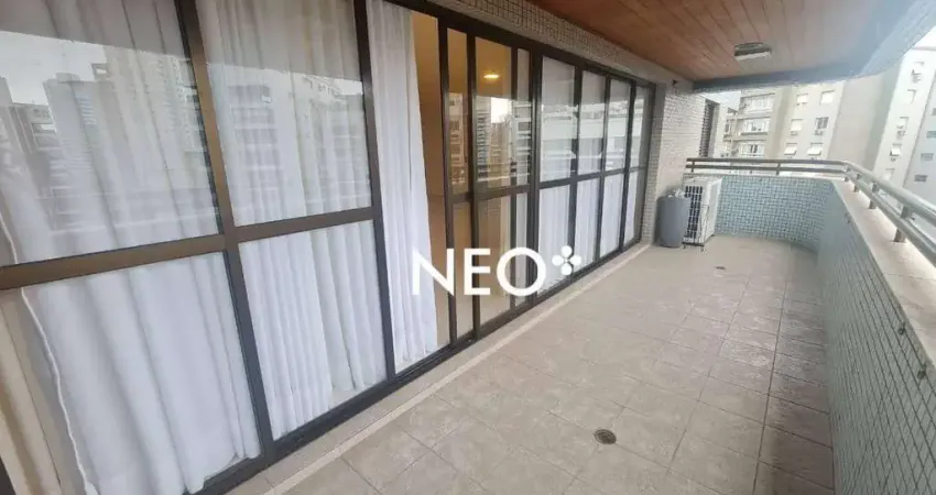 Apartamento com 4 dormitórios para alugar, 220 m² por r$ 17.500,00/mês - boqueirão - santos/sp