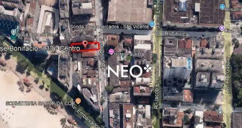 Terreno à venda, 588 m² por r$ 2.500.000 - gonzaguinha - são vicente/sp