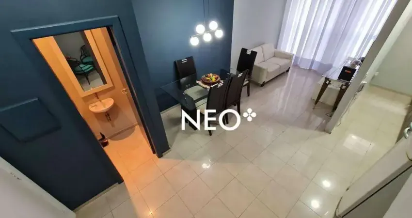 Flat com 1 dormitório à venda, 69 m² por r$ 585.000 - gonzaga - santos/sp