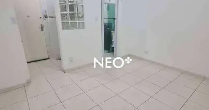 Kitnet com 1 dormitório, 24 m² - venda por r$ 235.000,00 ou aluguel por r$ 2.180,00 - boqueirão - santos/sp