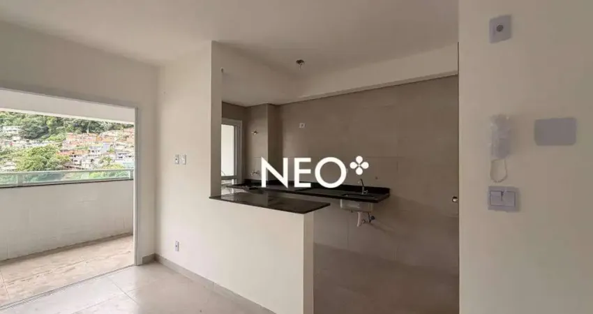 Apartamento com 2 dormitórios, 59 m² - venda por r$ 565.000,00 ou aluguel por r$ 4.700,00/mês - marapé - santos/sp