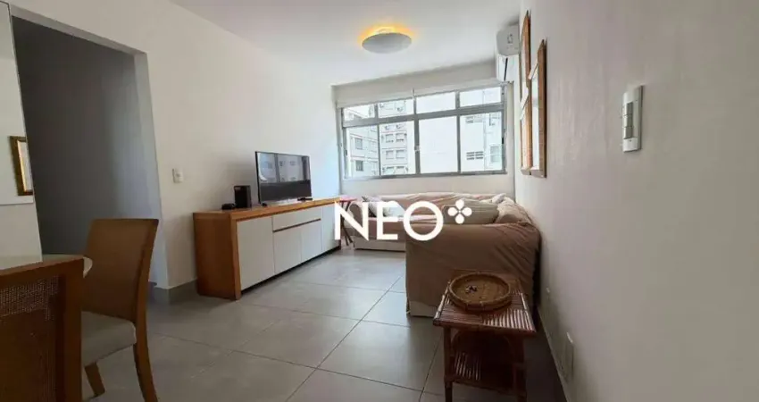 Apartamento Reformado para Locação no Embaré – 2 Dormitórios, Totalmente Mobiliado em Santos