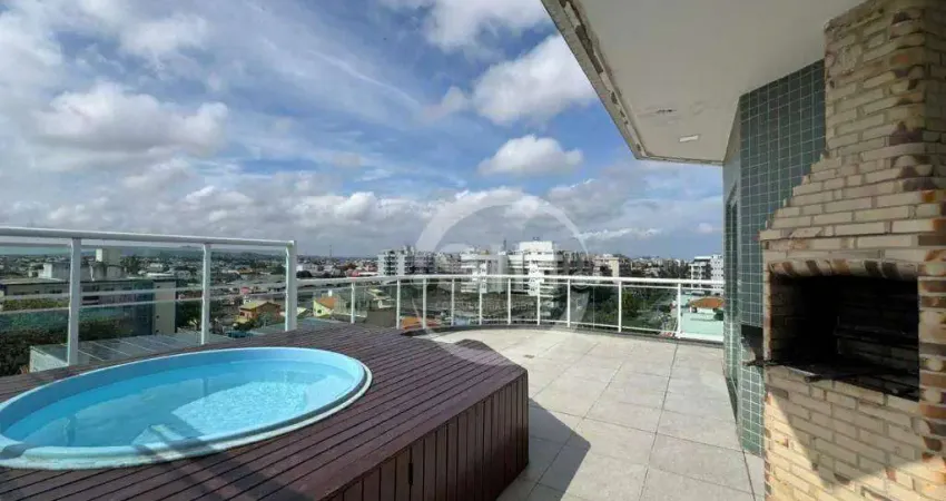 Cobertura com 4 dormitórios à venda, 294 m² por r$ 1.200.000,00 - braga - cabo frio/rj