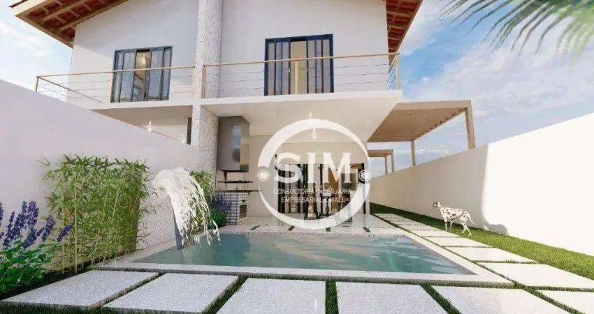Casa com 4 dormitórios à venda, 155 m² por R$ 1.080.000,00 - Foguete - Cabo Frio/RJ