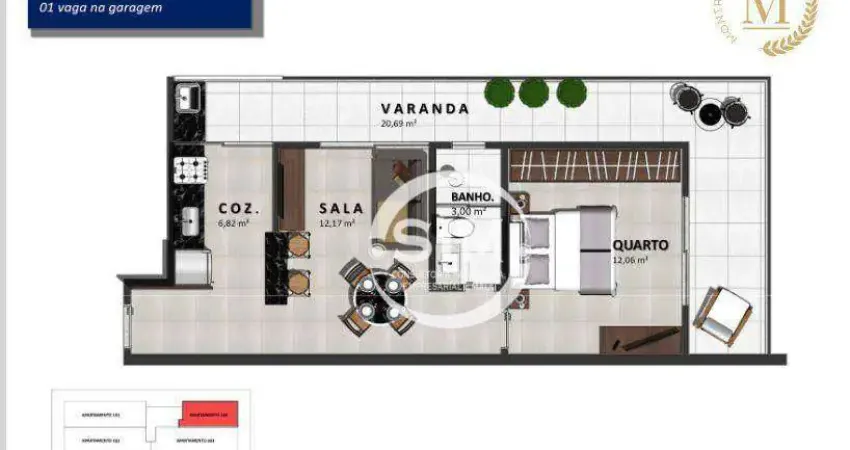 Apartamento com 1 dormitório à venda, 58 m² por R$ 420.000,00 - Braga - Cabo Frio/RJ