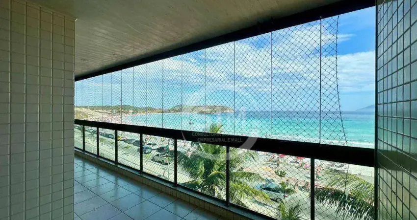 Apartamento com 3 dormitórios para alugar, 160 m² por r$ 8.500,00/mês - centro - cabo frio/rj