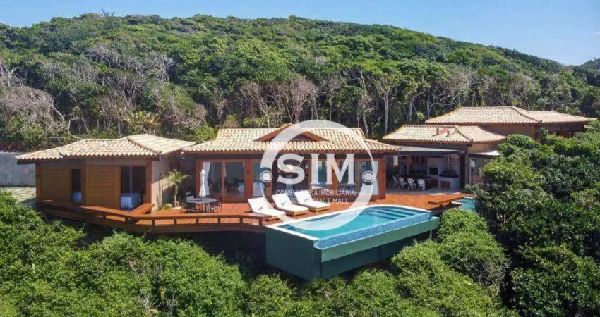 Casa com 6 dormitórios à venda, 265 m² por r$ 24.000.000,00 - praia brava - armação dos búzios/rj