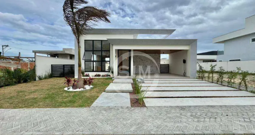 Casa com 3 dormitórios à venda, 155 m² por r$ 1.470.000 - alphaville- cabo frio/rj