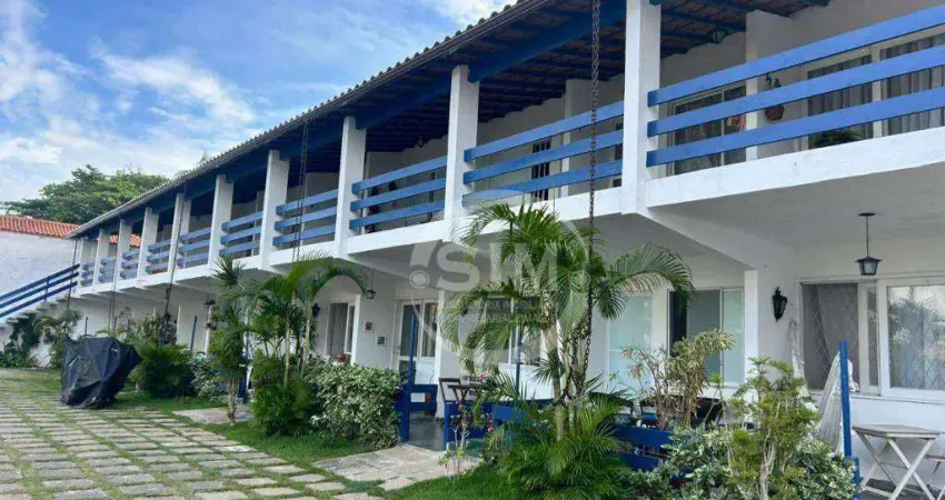 Apartamento com 1 dormitório para alugar, 58 m² por R$ 2.780/mês - Portinho - Cabo Frio/RJ